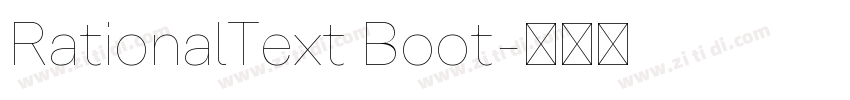 RationalText Boot字体转换 RationalText Boot字体转换